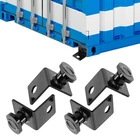 4 Pack Shipping Container Tie Downs Black For Anchoring To Rock Floor New. Price: $54.35.