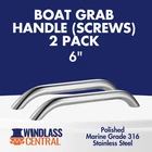 Boat Grab Handle 6" 2-PACK Marine Grade 316 Stainless Steel Rail New. Price: $251.38.