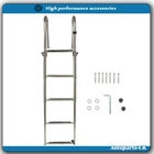 4 Step Stainless Steel Telescoping Foldable Boat Ladder With Hand Railing New. Price: $126.37.