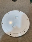West Marine 8" White Screw-in Deck Plate Uv Resistant Asa Plastic Used. Price: $14.95.