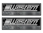 2 Western Boat Classic Stickers. Remastered Name Plate New. Price: $25.14.