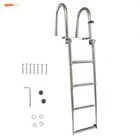 4 Step Pontoon Boat Ladder Foldable Stainless Steel Marine Yacht Us New. Price: $121.67.