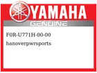 Yamaha Oem Part F0R-U771H-00-00 Sleeve New. Price: $51.99.