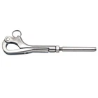 Suncor S0162-A013 Stainless Steel 1/2" X 1/4" Wire Pelican Hook With Swage Stud New. Price: $87.95.