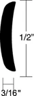 Taco METALS236-A510102TAL12D Half Oval Alum 1/2 12FT New. Price: $480.16.