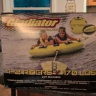 Gladiator Victory Water Tube + Booster Ball Combo Towable 1-2 Riders 420D Nylon New. Price: $65.00.