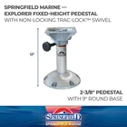 Springfield Explorer 12" Non-locking Pedestal Set Universal Fixed Height Boat New. Price: $152.18.