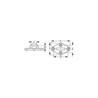 Sea Dog 88621 Stainless Diamond Eye PLATE-3 New. Price: $23.05.