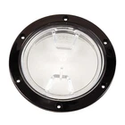 Beckson 4" Clear Center Screw Out Deck Plate Black DP40-B-C Upc 021083001500 New. Price: $30.15.