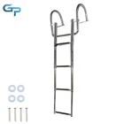 4 Steps Stainless Steel Pontoon Boat Ladder With Pedal Hand Railing New. Price: $70.20.