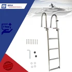 New Stainless Steel Telescoping Boat Ladder 4 Step Foldable Hand Armrest. Price: $120.20.