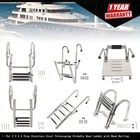 New Boat Ladder Stainless Steel Telescoping Folding Dock 2/3/4/5-STEPS. Price: $117.07.