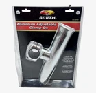 Smith 53772, Aluminum Adjustable Clamp-on Rod Holder Mount New. Price: $125.99.