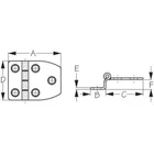 Sea-dog Dampening Hinge Offset 2-1/8" Pair #203512-1 New. Price: $22.74.