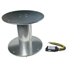 Barka 40173, Single Pedestal, Heavy Duty Two Stage, Anodized Aluminum, 12V, New. Price: $1628.99.