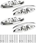 Ouleme 4PK 5" 316 Stainless Steel Folding Boat Cleat Marine Grade Kayak Pontoon New. Price: $56.99.