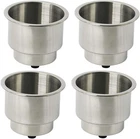 Novelbee Stainless Steel Cup Drink Holder With Drain,mounting Gasket 4-PACK New. Price: $30.99.