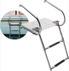 2 Step Boat Ladder With Swim Platform Telescoping Dock Handrails New. Price: $119.99.