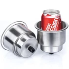 Marinebaby 2PCS Stainless Steel Cup Drink Holder With Drain Silver New. Price: $28.99.
