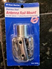 West Marine Stainless Steel Antenna Rail Mount New. Price: $12.00.