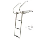 3-STEP Stainless Steel Ship Ladder With Platform Marine Telescoping New. Price: $107.65.