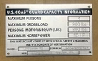 Boat Capacity Coast Guard Aluminum Plate Custom Engraved Bass Tracker Weldcraft New. Price: $34.95.