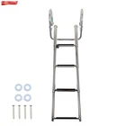 4-STEP Stainless Steel Boat Ladder Folding Telescoping Swim Deck W/ Pedal New. Price: $71.48.