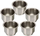 Amarine Made 5PCS Stainless Steel Cup Drink Holder With Drain For Boat Rv New. Price: $26.99.
