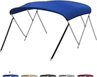 Kemimoto Bimini Top For Boat, 600D Marine Grade Cover, Bow 6'L, 54"-60"W, 43"H New. Price: $48.00.