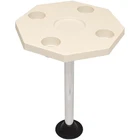 Detmar Boat Octagonal Table Kit 12-1109C Ivory White Plastic New. Price: $127.22.
