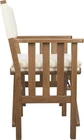 Whitecap Teak Director's Chair Cream Cushion Outdoor Marine Seating Elegant New. Price: $1240.47.