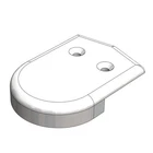 Taco 2" White Rub Rail End Cap New. Price: $17.88.