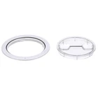 Seachoice Twist 'n' Lock Deck Plate, White W/clear 6-1/2" Diameter New. Price: $54.03.