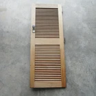 1991 Thompson Carrara 205 Boat Teak Cuddy Cabin Slotted Door 43 5/8" X 16 3/4" Used. Price: $120.00.
