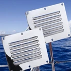 Pair Rectangle Louvered Vent Stainless Steel Marine Boat 5" *4-1/2" New. Price: $10.71.