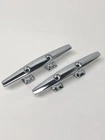 Pair (2 Qty) New 6-1/4" Chrome Plated Heavy Boat Cleats Rope Tie Downs Marine. Price: $19.95.