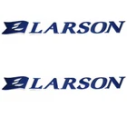 Larson Boat Raised Logo Decals Blue 05727932 - Pair New. Price: $101.17.