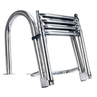 Amarine Made Boat Ladder 4 Steps Removable Premium Stainless Folding Sliver New. Price: $212.41.