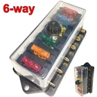 6-WAY Auto Blade Fuse Holder Box Block For Car Marine Boat Trailer Rv New. Price: $9.49.