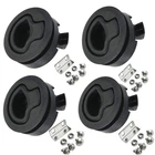 Wjskdq 4PCS Boat Slam Latch Flush Pull Black Plastic Round For Rv New. Price: $34.52.