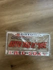 Boston Red Sox License Plate Frame- Nos- Wrapper- Fast Shipping! New. Price: $6.00.
