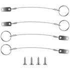 4 Pieces Stainless Steel 316 Lanyard Cable Safety Tether Wire One Size, Clear New. Price: $12.44.