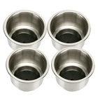 4PCS Amarine Made Stainless Cup Drink Holder With Drain Boat Rv Camper New. Price: $22.99.