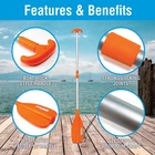 Seachoice Emergency Multi-purpose Telescoping Boat Hook And Paddle, Orange, 26-7 New. Price: $47.82.