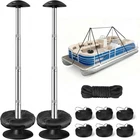 Fuprosico Pontoon Cover Support Poles With Ring Sandbag Much 2 Pack, Black New. Price: $70.99.