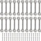 18 Pcs Stainless Boat Bimini Top Strap Pad Eye Footman's Loop Overall L: 3 Inch New. Price: $36.99.