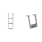 Uimoso 3-STEP Stainless Steel Telescoping Folding Boat Swim Ladder New. Price: $45.99.