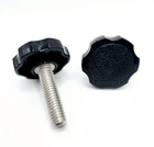 3/8" Thumb Screw Bolts Black Round Clamping Hand Knob Hex Head Stainless Steel New. Price: $15.49.