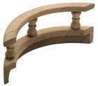 Teak Pinrail Outside Corner New. Price: $24.00.