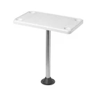 12-1107C Removable Rectangular Marine/rv Table , Ivory New. Price: $103.50.
